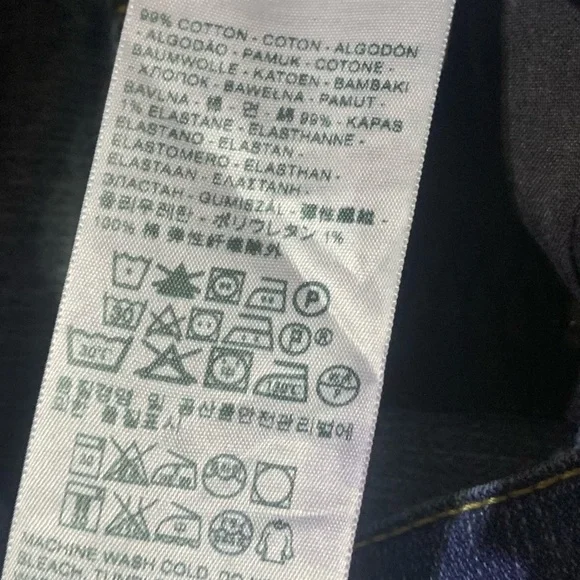 Levi’s 524 Blue Denim Too Super Low Boot Cut Jeans Womens Size 30 x 32 - Picture 10 of 11